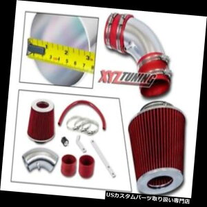 USGACe[N Ci[_Ng 2004N2005N2006 Elantra 2.0L L4 3 "̂߂̐Ԃ̒ZRamCLbg+tB^[ RED Short Ram Air Intake Kit + Filter For 2004 2005 2006 Elantra 2.0L L4 3"