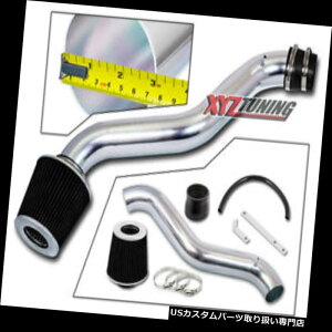 USGACe[N Ci[_Ng 3 "ubNJDMV[gGACe[N[VOVXe+ 98-02 Accord 2.3L L4ptB^[ 3" BLACK JDM Short Ram Air Intake Racing System +Filter For 98-02 Accord 2.3L L4