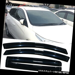 xgoCU[ hAoCU[ CK[h 12-18g^Xnb`obNANEBhEoCU[4ZbgɃtBbg Fits 12-18 Toyota Yaris Hatchback Acrylic Window Visors 4Pc Set