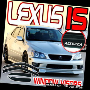 xgoCU[ hAoCU[ CK[h 00-05 IS300TChEBhECftN^[ToCU[xgVF[hALTEZZAS 00-05 IS300 Side Window Rain Deflectors Sun Visors Vent Shade with ALTEZZA 