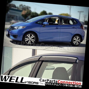 xgoCU[ hAoCU[ CK[h z_tBbgToCU[ftN^[pWellVisorsEBhEoCU[15-18 WellVisors Window Visors 15-18 For Honda Fit Sun Visors Deflectors