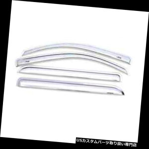 �x���g�o�C�U�[ �h�A�o�C�U�[ ���C���K�[�h F350 / F450 / F550�̂��߂̎���Ventshade AVS 684953 4�̃N����Ventvisor�f�B�t���N�^�[ Auto Ventshade AVS 684953 4pc Chrome Ventvisor Deflector for F350/F450/F550 �y���s�A��