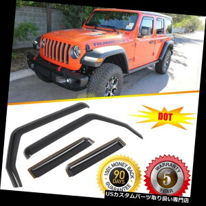 xgoCU[ hAoCU[ CK[h `lxgoCU[EBhfBtN^[VF[hhbg4s[ŃtBbgW[vO[JL 2018 Fit Jeep Wrangler JL 2018 In Channel Vent Visors Win
