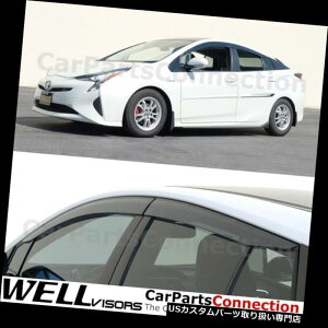 xgoCU[ hAoCU[ CK[h g^vEX/vC17TChftN^[pWellVisorsEBhEoCU[16-18 WellVisors Window Visors 16-18 For Toyota Prius/Prime 17 Side Deflectors