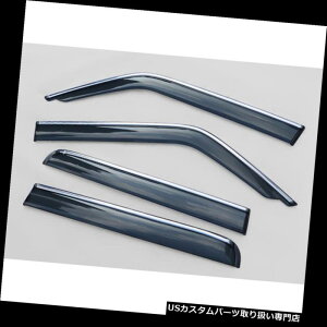 ベントバイザー ドアバイザー レインガード MAKブラックウィンドウバイザーベントシェードレインガード2011-2016用トリムジープパトリオット MAK Black Window Visors Vent Shades Rain Guards Trim For 2011-2016