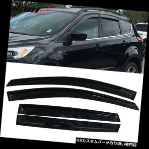 xgoCU[ hAoCU[ CK[h tBbg13-18tH[hGXP[vANEBhEoCU[4{Zbg Fits 13-18 Ford Escape Acrylic Window Visors 4Pc Set