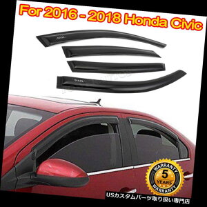 xgoCU[ hAoCU[ CK[h 2016-2018Nz_VrbNZ_|J[{l[gEBhEoCU[4PCS / SET-NEW ## For 2016-2018 Honda Civic Sedan Polycarbonate Window Visors 4PCS /SET-NEW##