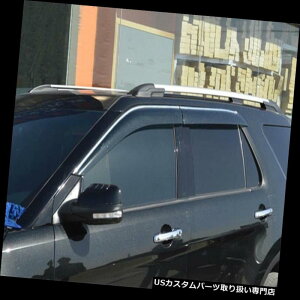 xgoCU[ hAoCU[ CK[h tH[hGNXv[[2011-2019p4N[EBhExgoCU[CK[h Fit For Ford Explorer 2011-2019 4pcs CHROME Window Vent Visors Rain Guards