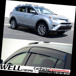 xgoCU[ hAoCU[ CK[h g^RAV4̃TChftN^[̂߂WellVisorsEBhEoCU[13-18ftN^[ WellVisors Window Visors 13-18 For Toyota RAV4 Side Deflectors Deflectors