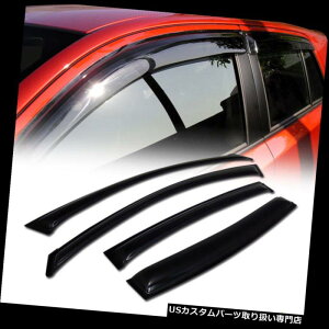 xgoCU[ hAoCU[ CK[h J/_[NX[NK[hxgVF[hftN^EBhEoCU[tBbg04-08}LV} Rain/Wind Dark Smoke Guard Vent Shade Deflectors Window Visors Fit