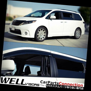 xgoCU[ hAoCU[ CK[h g^VGiTChftN^NbvIpWellVisorsEBhEoCU[11-18 WellVisors Window Visors 11-18 For Toyota Sienna Side Deflectors Clip-on