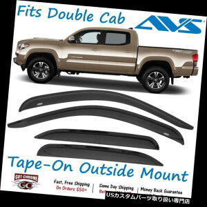xgoCU[ hAoCU[ CK[h 94768 AVS 4s[XEBhExgoCU[CK[htBbg^R}_uLu2016-2019 94768 AVS 4pc Window Vent Visor Rain Guards Fits Tacoma Double Cab 2016-2
