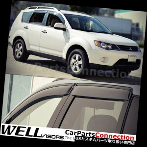 xgoCU[ hAoCU[ CK[h WellVisorsEBhEoCU[07-13OHAEg_[TChftN^[ WellVisors Window Visors 07-13 Mitsubishi Outlander Side Deflectors