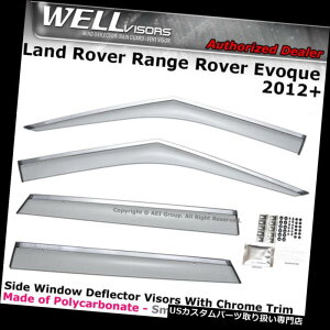 xgoCU[ hAoCU[ CK[h WELLvisorsh[o[W[o[Evoque 12-17TChftN^[oCU[N[ WELLvisors Land Rover Range Rover Evoque 12-17 Side Deflector Visors Chrome