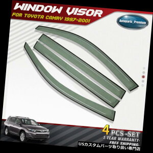 xgoCU[ hAoCU[ CK[h g^J1997-2001 4-Drs Sedanp4xEBhEoCU[xgCK[hV[h 4x Window Visors Vent Rain Guards Shields for Toyota Camry 1997-2001 4-Drs Sedan