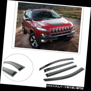 xgoCU[ hAoCU[ CK[h 2014-2019W[v`FL[̐F̂߂4PCSEBhExgoCU[K[hVF[htBbg 4PCS Window Vent Visors Guards Shade Fit for 2014-2019 Jeep Ch