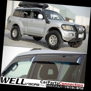 xgoCU[ hAoCU[ CK[h OHe2001N2006Nv~AV[YTChEBhEftN^[oCU[ Mitsubishi Montero 2001 to 2006 Premium Series Side Window Deflector Visors