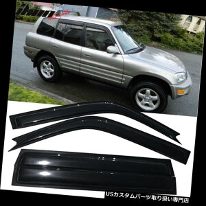 xgoCU[ hAoCU[ CK[h 96-00g^RAV4̃AN̑̃oCU[4PcZbgɍ܂ Fits 96-00 Toyota RAV4 Acrylic Window Visors 4Pc Set