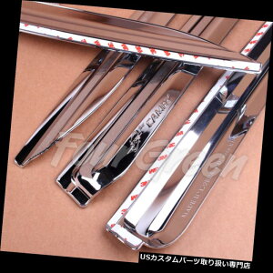 �x���g�o�C�U�[ �h�A�o�C�U�[ ���C���K�[�h �g���^�J����2007 2011�N�N���[���T�C�h�E�B���h�E�x���g�o�C�U�[�f�t���N�^���C���K�[�h Chrome Side Window Vent Visors Deflectors Rain Guards for Toyota Camry 2007