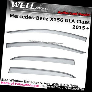 xgoCU[ hAoCU[ CK[h WELLvisors MB GLA-Class 2015-2018 X156NbvICftN^[EBhEoCU[ubN WELLvisors MB GLA-Class 2015-2018 X156 Clip on Rain Deflector Window Viso