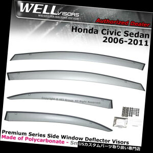 xgoCU[ hAoCU[ CK[h z_VrbN06-11 4DTChNbvEChoCU[pWELLvisorsftN^ WELLvisors For Honda Civic 06-11 4D Side Clip on Windowow Visors Deflectors