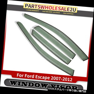 xgoCU[ hAoCU[ CK[h 4xEBhEoCU[xgCK[hV[htBbgtH[hGXP[v4hÂ2008-2012 4x Window Visors Vent Rain Guards Shields fit Ford Escape 4-Doors 