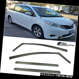 �x���g�o�C�U�[ �h�A�o�C�U�[ ���C���K�[�h 11-Up Toyota Sienna�C���`���l���T�C�h�x���g�E�B���h�E�o�C�U�[���C���K�[�h�f�t���N�^�[ For 11-Up Toyota Sienna In-Channel Side Vent Window Visors Rain Guard Deflect