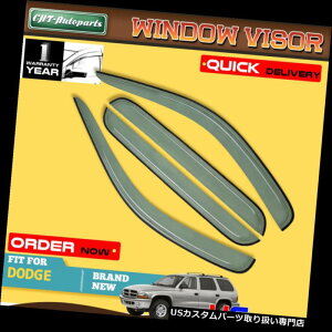 xgoCU[ hAoCU[ CK[h 4xEBhEoCU[xgCK[hV[htBbg_bWfS98-03_R^00-2004 4x Window Visors Vent Rain Guards Shields Fit Dodge Durango 98-03 Dako