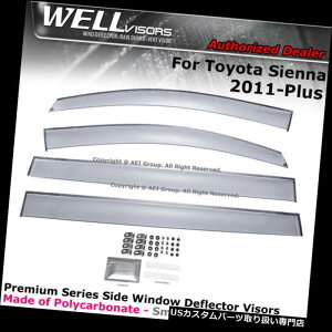 xgoCU[ hAoCU[ CK[h WELLvisors - g^VGi2011-2018TChNbvTChoCU[TChoCU[NbvI WELLvisors For Toyota Sienna 2011-2018 Side Clip on Window Side Visor Clip