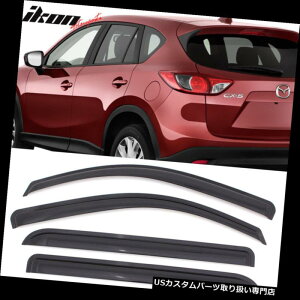 xgoCU[ hAoCU[ CK[h 13-16}c_CX5ANEBhEoCU[4ZbgɃtBbg Fits 13-16 Mazda CX5 Acrylic Window Visors 4Pc Set