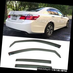 �x���g�o�C�U�[ �h�A�o�C�U�[ ���C���K�[�h 14�A�b�v�z���_�A�R�[�h4Dr�Z�_���X���[�N�e�B���g�T�C�h�C���`�����l���E�B���h�E�o�C�U�[JDM For 14-Up Honda Accord 4Dr Sedan Smoke Tinted Side IN-CHANNEL Windo