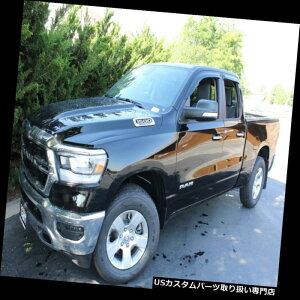 ベントバイザー ドアバイザー レインガード 2019ダッジラムクワッドキャブ用テープ式ベントバイザー4個 Tape-on Vent Visors 4 piece for a 2019 Dodge Ram Quad Cab
