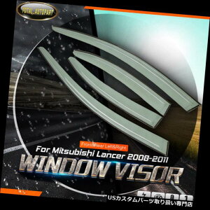 xgoCU[ hAoCU[ CK[h 4xEBhEoCU[xgCK[hV[htBbgOHT[Z_2008-2017 4x Window Visors Vent Rain Guards Shields Fit Mitsubishi Lancer Sedan 2008-2017