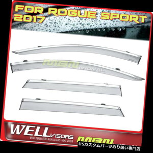 �x���g�o�C�U�[ �h�A�o�C�U�[ ���C���K�[�h Rogue Sport 17-18�E�B���h�E�o�C�U�[�N���[���pWellvisors Rain Sun Wind Deflectors Wellvisors Rain Sun Wind Deflectors For Rogue Sport 17-18 Window Visors Chrome