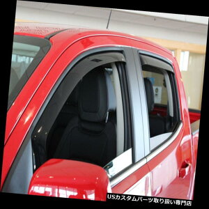 �x���g�o�C�U�[ �h�A�o�C�U�[ ���C���K�[�h GMC Sierra 1500 Crew Cab 2014 - 2018�p�E�F�C�h�C���`���l���x���g�o�C�U�[ Wade In-Channel Vent Visors for GMC Sierra 1500 Crew Cab 2014 - 2018 �y���s�A���i�z