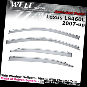 �x���g�o�C�U�[ �h�A�o�C�U�[ ���C���K�[�h WELLvisors Lexus LS460L LS600hL 07-17�E�C���h�f�B�t���N�^�[���C���K�[�h�E�C���h�o�C�U�[ WELLvisors Lexus LS460L LS600hL 07-17 Wind Deflectors Rain Guards Window Visors