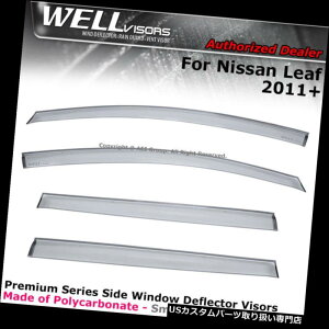 xgoCU[ hAoCU[ CK[h Y[t11-17TChNbvWELLvisorsEBhEoCU[ftN^[ WELLvisors For Nissan Leaf 11-17 Side Clip on Windowow Visors Deflectors