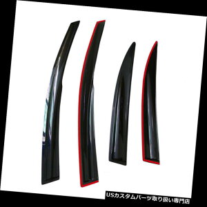 xgoCU[ hAoCU[ CK[h z_VrbN4hA2006-2011N̂߂̉̏ȏ̃oCU[̉JfBtN^[̃e[v Smoke Vent Window Visors Rain Deflector Tape-On For Honda Civic 4-Do