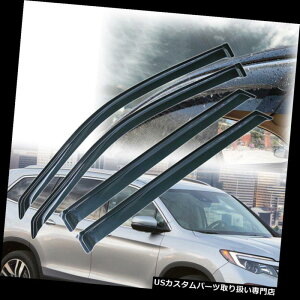 xgoCU[ hAoCU[ CK[h 2003-2008Nz_pCbgAEg`lCTEBhK[hEBhEoCU[4PcZbgɃtBbg Fits 2003-2008 Honda Pilot Out-Channel Rain Sun 