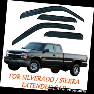 xgoCU[ hAoCU[ CK[h GMC Sierra Extended Cab 99-06 07fNVbNpCK[hTChEBhEoCU[ Rain Guard Side Window Visors for GMC Sierra Extended Cab 99-06 07-Model Classic