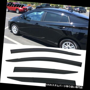 xgoCU[ hAoCU[ CK[h 16-17g^vEX|J[{l[gEBhEoCU[4Zbg Fits 16-17 Toyota Prius Polycarbonate Window Visors 4Pc Set