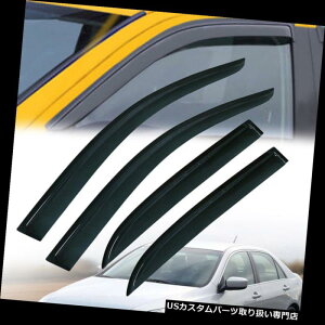 xgoCU[ hAoCU[ CK[h z_AR[h2003-2007N̂߂4xhȀȏ̃oCU[̓j̉ẢJ悯 4x Door Vent Window Visors Sun Shades Rain Guards for Honda Accord 2003-2007