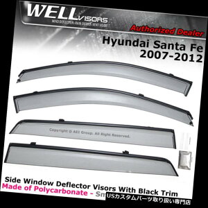 xgoCU[ hAoCU[ CK[h q_CT^tF07-12NbvftN^[K[hEBhEoCU[WELLvisors WELLvisors For Hyundai Santa Fe 07-12 Clip on Deflector Guards Window Visors
