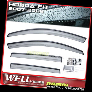 xgoCU[ hAoCU[ CK[h z_tBbg07-08EBhEoCU[̂߂Wellvisors Rain Sun Wind Deflectors Wellvisors Rain Sun Wind Deflectors For Honda Fit 07-08 Window Visors