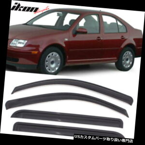 xgoCU[ hAoCU[ CK[h 99-05 VW JettaANEBhEoCU[4ZbgɃtBbg Fits 99-05 VW Jetta Acrylic Window Visors 4Pc Set