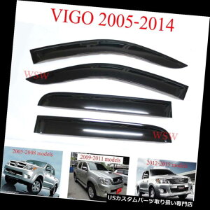 xgoCU[ hAoCU[ CK[h g^nCbNXVIGO 2005 - 4̂߂4̑̑̕hKX̃oCU[̋CK[h - 15 4 DOOR WINDOW WIND SHIELD VENT VISOR AIR GUARD FOR TOYOTA HILUX VIGO 20