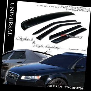 xgoCU[ hAoCU[ CK[h 96 - 04YpXt@C_[p̃TVF[hxgEBhẺ+T[t[[t Smoke Sun Shade Vent Window Visors+Sunroof Moon Roof For 96-04 Nissan 