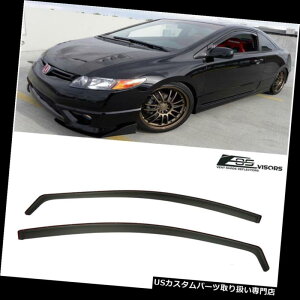 xgoCU[ hAoCU[ CK[h 06-11z_VrbNN[yC`lTChEBhEoCU[K[hSi OE 2DR JDM For 06-11 Honda Civic Coupe In-Channel Side Window Visors Guards Si OE 2DR JDM