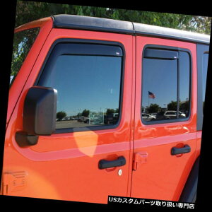 xgoCU[ hAoCU[ CK[h 2018C`lxgoCU[W[vO[JLi4hAj 2018 In-Channel Vent Visors Jeep Wrangler JL (4 Door)