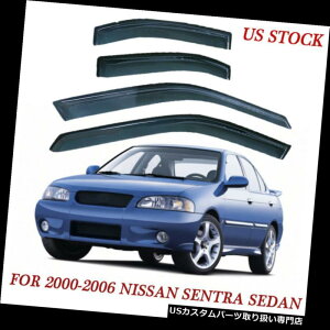 xgoCU[ hAoCU[ CK[h tBbg00-06YZgZ_CK[hhAEBhExgoCU[ftN^[LHamp; RH fit 00-06 Nissan Sentra Sedan Rain Guard Door Window Vent Vis
